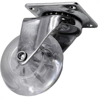 Imagem de Rodizio Silicone Jomarca Base Giratoria Sem Trava 50Mm