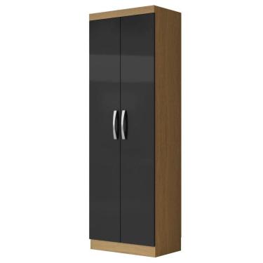 Imagem de Armário Multiuso 2 Portas 3 Prateleiras Maré Atacama Grafite