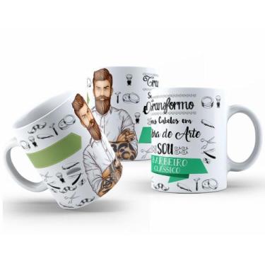 Imagem de Caneca de Cerâmica Branca 325ml com Estampa de Profissões - Mecolour, 