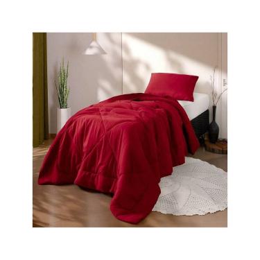 Imagem de Kit Edredom Solteiro 2 Peças Cobertor Margarida Kit Edredom Solteiro Coberdrom 2 Peças Cobertor Margarida Vermelho