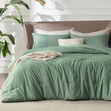 Imagem de Conjunto de Edredom Bedsure King Size - Verde - Para Todas as Estações
