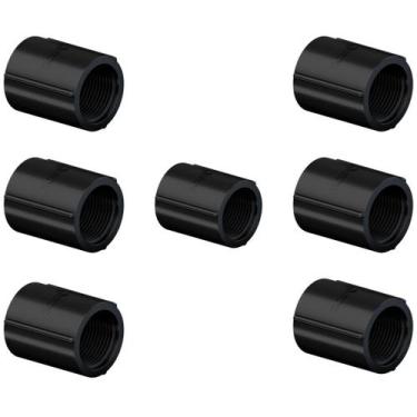 Imagem de 7 Luvas Para Eletroduto 3/4" Tigre Pvc Rosqueável