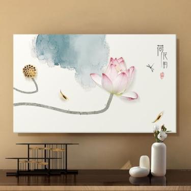 Imagem de WMLTZFUS Capa protetora de tela de TV chinesa moderna, pano de cobertura de tela com tudo incluído, capa protetora de monitor de TV de computador para Smart TV LCD LED de 42-100 polegadas ||65