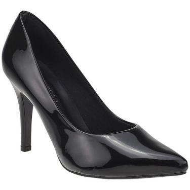 Imagem de Sapato Scarpin Feminino Salto Agulha Alto Bico Fino - LAZZLU, Preto, 3