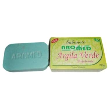 Imagem de Kit 16 Aromed Sabonete de Argila Verde 90g Cada
