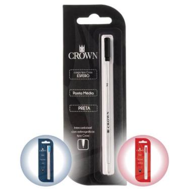 Imagem de Carga Para Caneta Crown Esferográfica Tipo Cross - CA12009, Preto