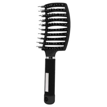 Imagem de Escova de cabelo Pente de cabelo Desembaraçador Escova de cabelo Nylon Mulheres Massagem molhada Pente Cacheado Cabeleireiro Salão de beleza Ferramentas de estilo (D)