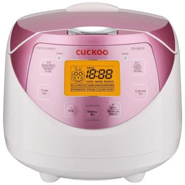 Imagem de Panela elétrica e aquecedor multifuncional de arroz, rosa, CUCKOO CR 0631F, Rosa claro