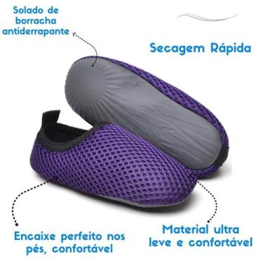 Imagem de Sapatilhas Aquáticas Náuticas Versáteis Esporte Agua Areia - MM Store,