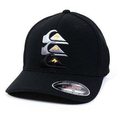 Imagem de Boné Quiksilver Aba Curva Emb Three Logo WT25 Black