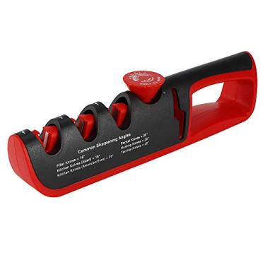 Imagem de Ajustável Multifuncional Knife Sharpener Grinder Ferramenta para Várias Facas Tesoura, Punho Ergonômico Conveniente para Ambas As Mãos Casa Cozinha Acessório