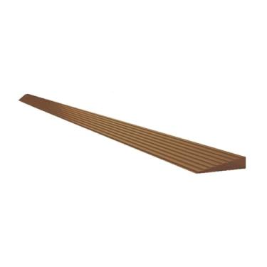 Imagem de harayaa Limiar da porta rampa não deslizante PVC PVC Porta de piso de piso Rampa de ladrilho para escadas Passos de banheiro quarto ao ar livre, Marrom Claro