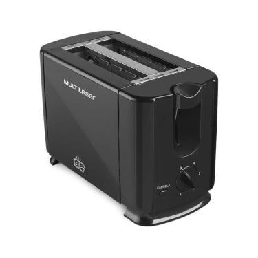 Imagem de Torradeira Duo 2 Fatias Com Seletor De Nível De Tostagem, Coletor De Migalhas E Botão Cancelar - 700w - 220v - Preta - Multilaser - CE093