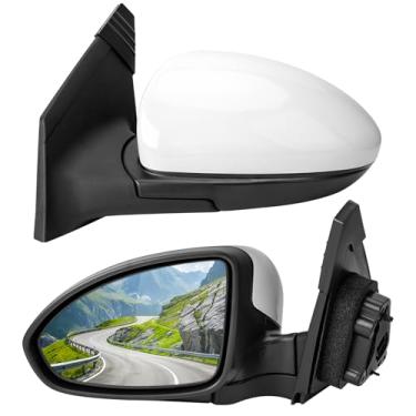 Imagem de LOIYLLEN Substituição do retrovisor do lado esquerdo do motorista para Chevrolet Chevy Cruze 2009 2010 2011 2012 2013 2014 2015 2016 - Espelhos retrovisores com 3 pinos, ajuste elétrico, branco