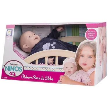 Imagem de Boneca BABY Ninos Reborn Menino Sorridente Cotiplas 2219