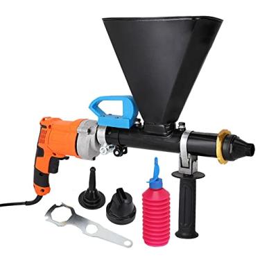 Imagem de Máquina de argamassa elétrica, pistola de calafetagem de cimento portátil, ferramenta de argamassa de enchimento de enchimento de enchimento de enchimento de 5 litros, com 3 boquilhas de calafetagem