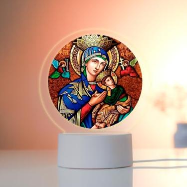 Imagem de Luminária colorida Led UV - Nossa Senhora do Perpetuo Socorro