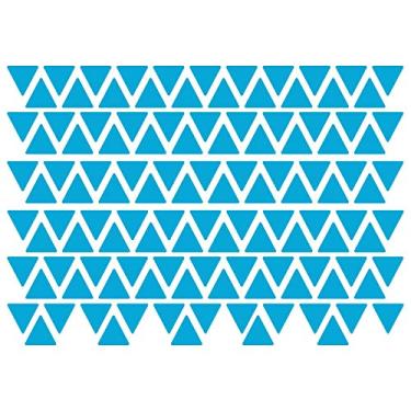 Imagem de Adesivo de Parede Triângulos Azul Celeste 121un