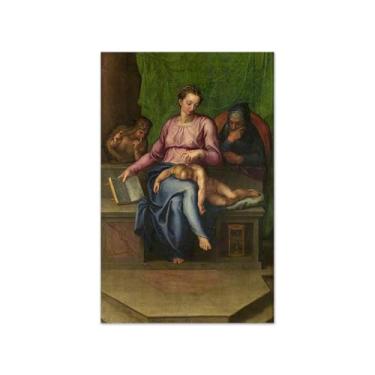 Imagem de Pinturas a óleo religiosas - imagem famosa em tela - reprodução giclée em tela - Sagrada família 3-pôster clássico e impressões decoração de parede 40 x 65 cm 16 x 26 pol sem moldura