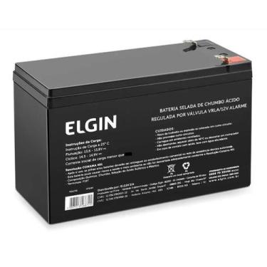 Imagem de Bateria Selada Chumbo 12v 7a P/ Nobreak Cerca E Alarme Elgin