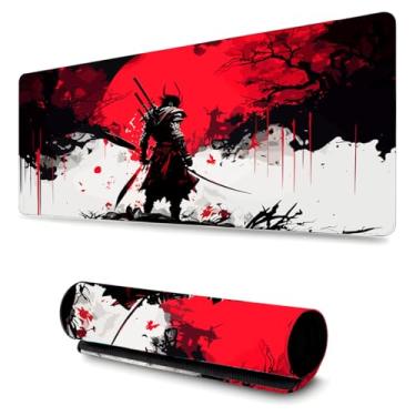 Imagem de Mouse Pad Gamer Profissional Confortavél Anti Derrapante Games e Escritório (65x32cm) - Samurai