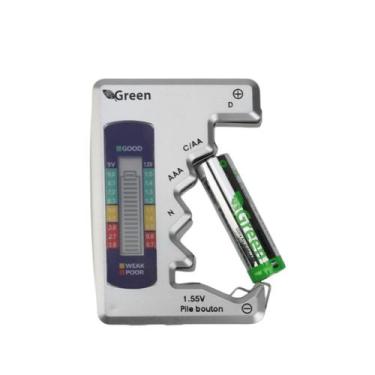 Imagem de Testador De Pilhas Capacidade Baterias Aa/Aaa/9v Universal - GREEN