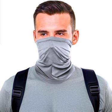 Imagem de bandana balaclava tubular lisas proteção solar Uv50+ térmica unissex m