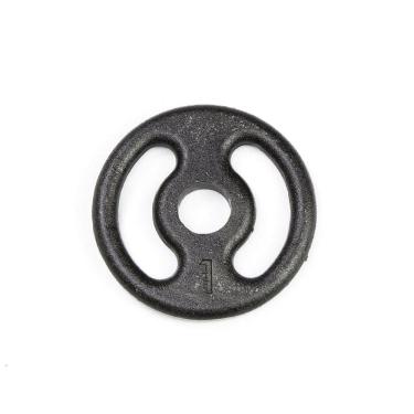 Imagem de Anilha 01kg Vazada De Ferro Pintado Peso Musculação Academia JFIT