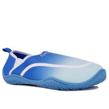 Imagem de Nautica Sapatos aquáticos femininos – Calçado de natação e praia descalço para atividades de piscina, surf e verão – Sapatos esportivos aquáticos de secagem rápida, Azul ombré, 40