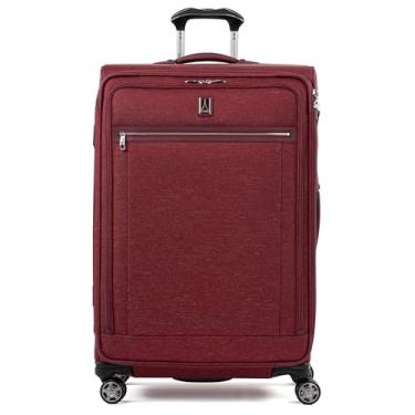 Imagem de Travelpro Platinum Elite Mala expansível com rodas giratórias, Bordeaux, Checked-Large 29-Inch, Platinum Elite Mala com rodas expansíveis Softside