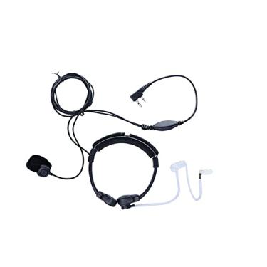 Imagem de WODASEN Fone de ouvido Throat Mic com tubo acústico, controle de garganta, fone de ouvido PTT para Baofeng UV-5R UV-82HP BF-888S BF-F8HP AR-152 Archsell AR-5 AR-6 Kenwood TK-2312 NX-1300