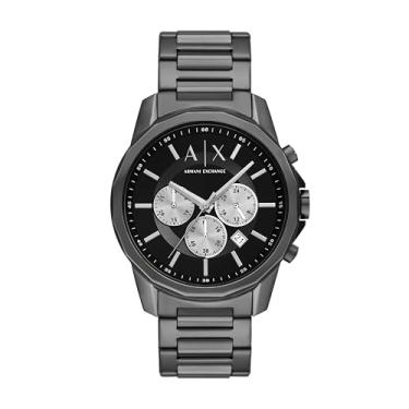 Imagem de A|X ARMANI EXCHANGE Relógio masculino cronógrafo de aço inoxidável (modelo: AX1765), Metálico