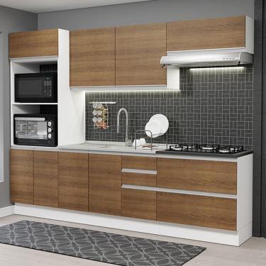 Imagem de Cozinha Completa 100% Mdf Madesa Acordes Branco Rustic
