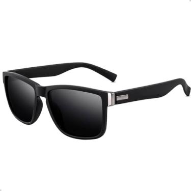 Imagem de Óculos De Sol Polarizado Masculino Esportivo Casual Praia (PRETO)