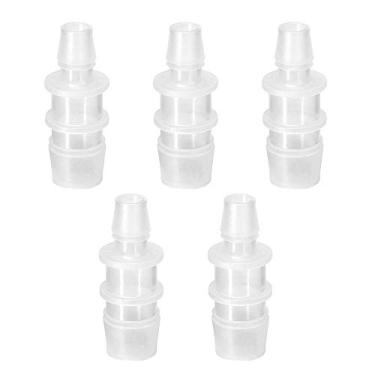 Imagem de Quickun Encaixe redutor de farpa de mangueira de plástico de 1,9 cm a 1,9 cm (3/8") Adaptador de união redutora de emenda e encaixe de junta (pacote com 2)