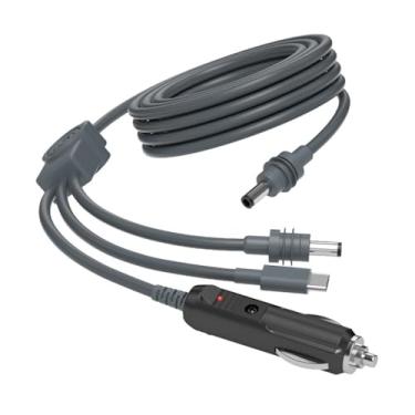 Imagem de Cabo de alimentação de 3 em 1 DC para Starlink Mini 100W+ USB C Cigarro Plug mais leve/carregador de carro DC Cabo multifuncional multifuncional,5M