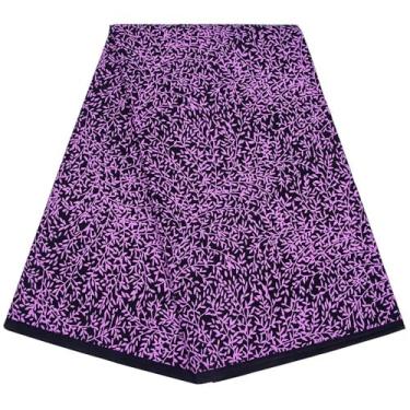 Imagem de HollandaisWax Ankara Tecido estampado africano 6 jardas Bazin Riche tecido de cera africana material de algodão costura DIY vestido de festa FS1553