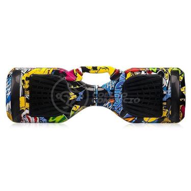 Imagem de Hoverboard Infantil Skate Elétrico Arte Urbana Led Grafite