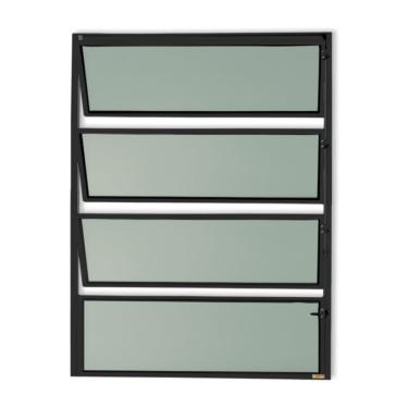 Imagem de Basculante Master Vidro Boreal 80cm X 100cm Brimak Preto