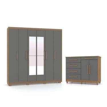 Imagem de Conjunto Quarto Completo Com Espelho Itachi Nature Alasca