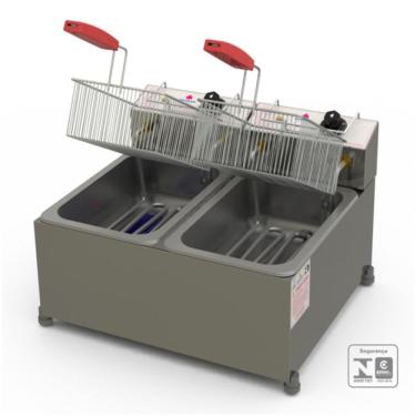 Imagem de Fritador Retangular 2 Cesto 10 Litros Pr20e 220v - Progás