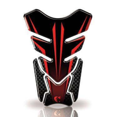 Imagem de Protetor De Tanque Adesivo Listra, Moto Honda, Yamaha E Suzuki Vermelho