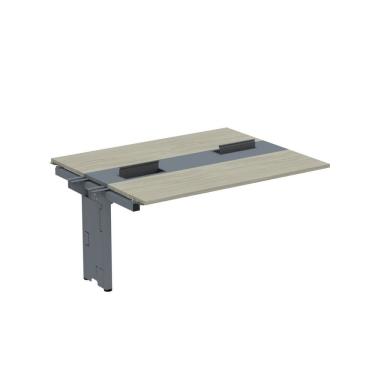 Imagem de Complemento De Mesa Plataforma Para Coworking Para 2 Pessoas 150x120 Nogueira Casblanca-grafito