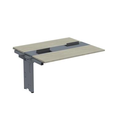 Imagem de Complemento De Mesa Plataforma Para Coworking Para 2 Pessoas 140x120 Nogueira Casblanca-grafito