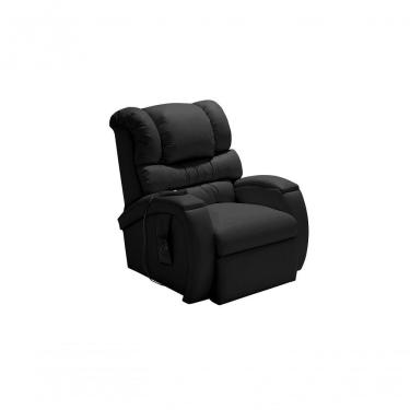 Imagem de Poltrona Cadeira Reclinável Imperial Motorizada Corano Com Lift Império Preto