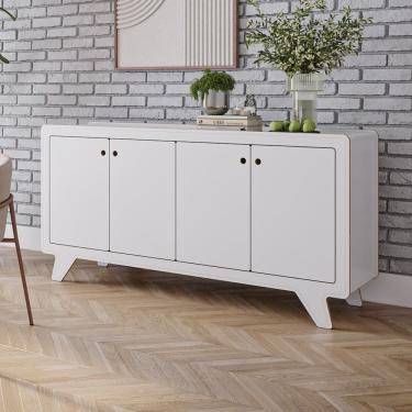 Imagem de Buffet Para Sala De Jantar 4 Portas James Branco