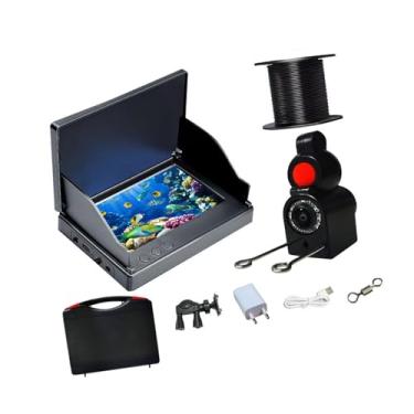 Imagem de Aymzbd Fishfinder - Câmera de pesca subaquática com LCD à prova d'água para pesca no lago, barco, mar e gelo, 30 Milhões