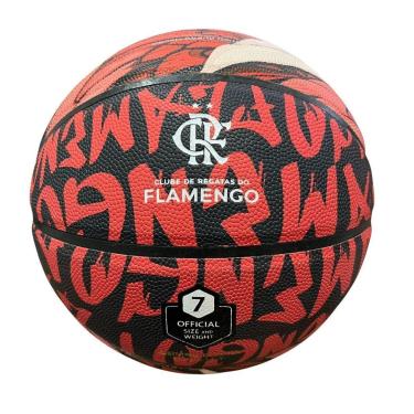 Imagem de BOLA BASQUETE PROF OFICIAL FLAMENGO CRF-BAS-1 - PRETO/VERMELHO 7-Unissex