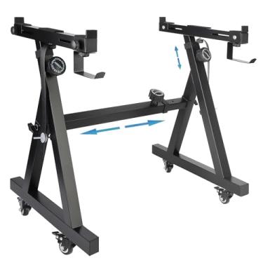 Imagem de GrowDaily Suporte De Teclado Para Piano Com Rodas, Estilo Z, Ajustável, Resistente E Rolante, Compatível Teclados Elétricos Pianos Digitais 54, 61 88 Teclas