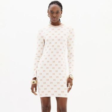 Imagem de Vestido Curto Lança Perfume Tricot In25 Bege Feminino, M